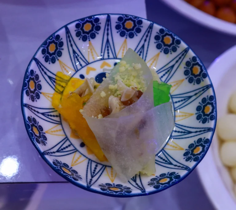 A gourmet fusion dessert by Sar V Sri Catering Wedding Food Menu