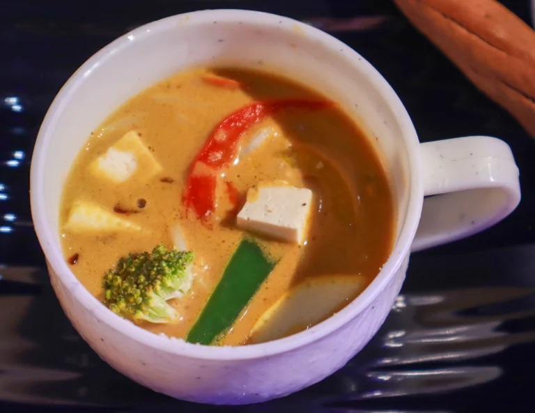 Pan-Asian Thai Red Curry soup by Sar V Sri Catering Wedding Food Menu